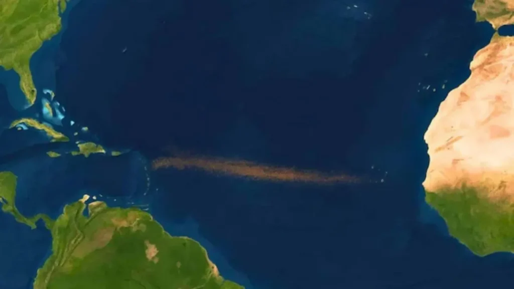 Μια καφέ λωρίδα σε μέγεθος ηπείρου διατρέχει όλον τον Ατλαντικό – Γιατί τα νέα δεν είναι καλά